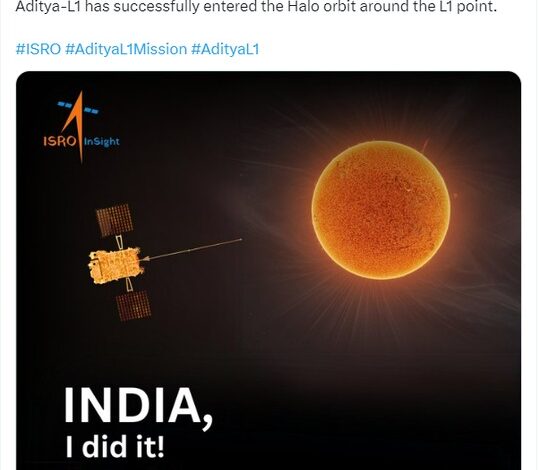 भारत ने अंतरिक्ष में रचा इतिहास, ISRO का SRO का आदित्य L1 अपने लक्ष्य तक पहुंचा, पीएम मोदी ने कही ये बात … भारत ने अंतरिक्ष में रचा इतिहास, ISRO का SRO का आदित्य L1 अपने लक्ष्य तक पहुंचा, पीएम मोदी ने कही ये बात …