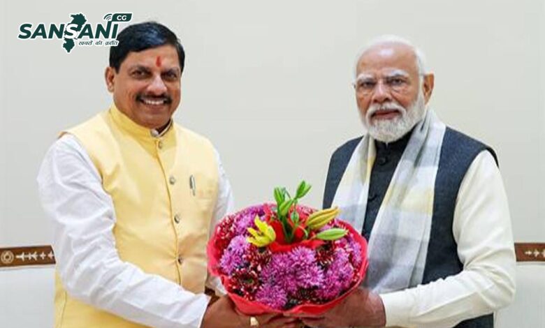 प्रधानमंत्री श्री मोदी से मुख्यमंत्री डॉ. यादव ने की भेंट…