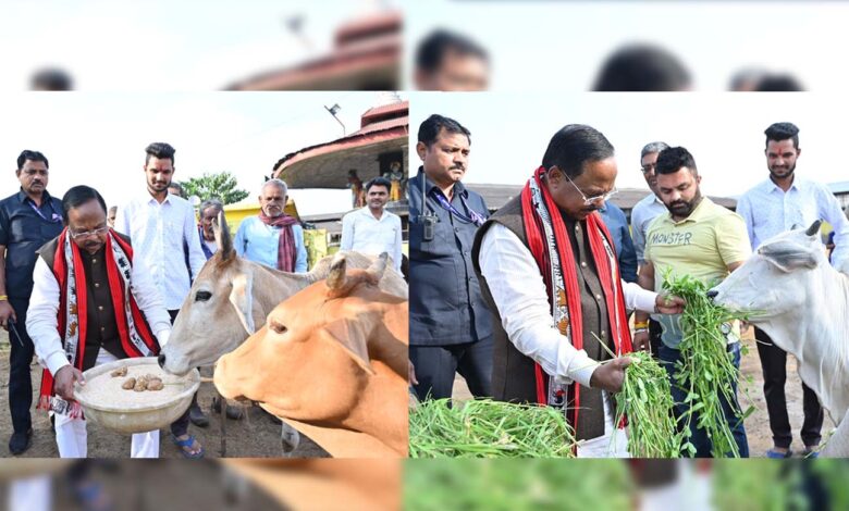गौमाता की सेवा बहुत पुण्य का काम है: कृषि मंत्री श्री राम विचार नेताम