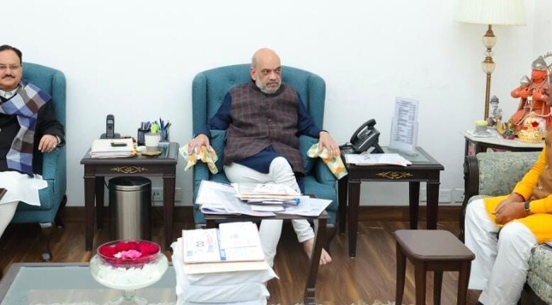 मुख्यमंत्री ने शाह और जे पी नड्डा से की मुलाक़ात मुख्यमंत्री ने शाह और जे पी नड्डा से की मुलाक़ात