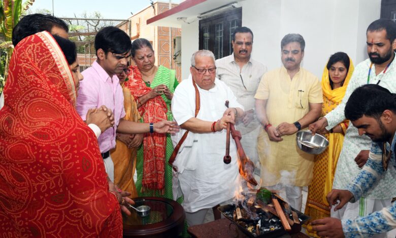 राज्यपाल ने नवमी पर पूजा अर्चना कर प्रदेश में सुख, समृद्धि और खुशहाली की कामना की…