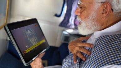 विमान में पीएम मोदी ने देखा रामलला का सूर्य तिलक