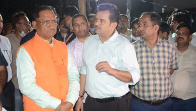 सीएम साय पहुंचे बिजली गोदाम की आगजनी का जायजा लेने