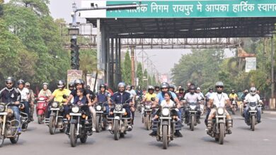 मतदाताओं को जागरूक करने 100 किलोमीटर निकली बाइक रैली