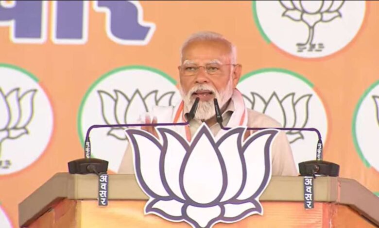 प्रधानमंत्री नरेंद्र मोदी विजय संकल्प शंखनाद रैली का किया आगाज, बोले….