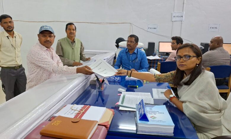 नामांकन के प्रथम दिवस में एक नामांकन जमा