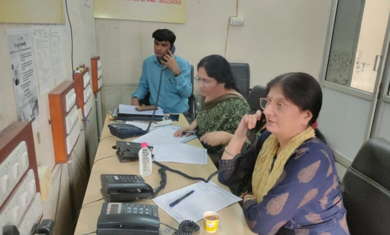 शिक्षा मण्डल की हेल्पलाईन पर 65 फोन कॉल का हुआ समाधान