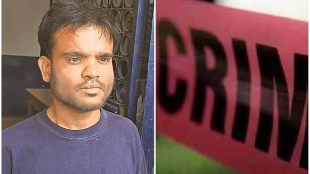 पति ने पत्नी की पत्‍थर से कुचलकर कर दी हत्या