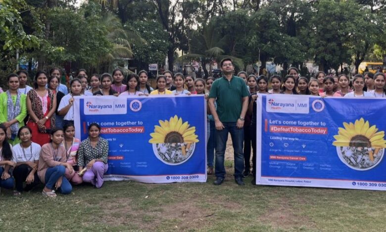 एमएमआई नारायणा अस्पताल ने विश्व तंबाकू निषेध दिवस पर तंबाकू के खिलाफ जागरूकता रैली का आयोजन किया