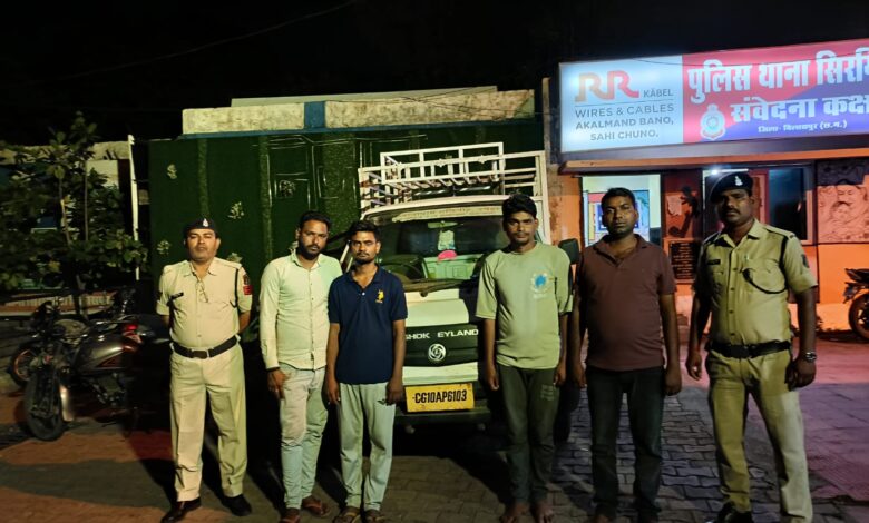 चोरी के आरोपी पुलिस के गिरफ्त में