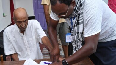 होम वोटिंग की सुविधा से 105 वर्षीय कन्हैया राम ने किया मतदान