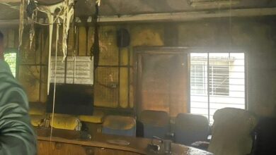 माध्यमिक शिक्षा मंडल की बिल्डिंग में आग, अफरातफरी