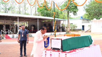 शहीद जवान को मुख्यमंत्री ने दी श्रद्धांजलि
