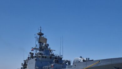 भारतीय नौसेना का जहाज तबर मिस्र के अलेक्जेंड्रिया पहुंचा