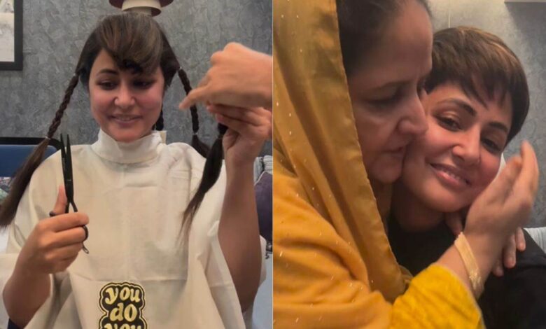 टीवी एक्ट्रेस हिना खान ने इस वजह से कटवाए बाल