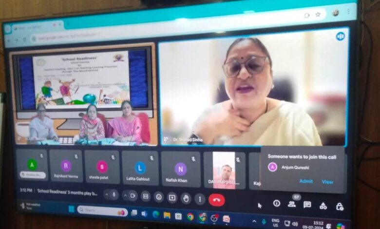 स्कूल रेडिनेस के तहत खेल-खेल में सीखने का हुआ प्रशिक्षण