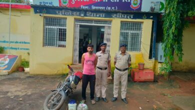 चोरी के मामला को किया चंद घंटो में पर्दाफाश आरोपी चढा पुलिस के हत्थे