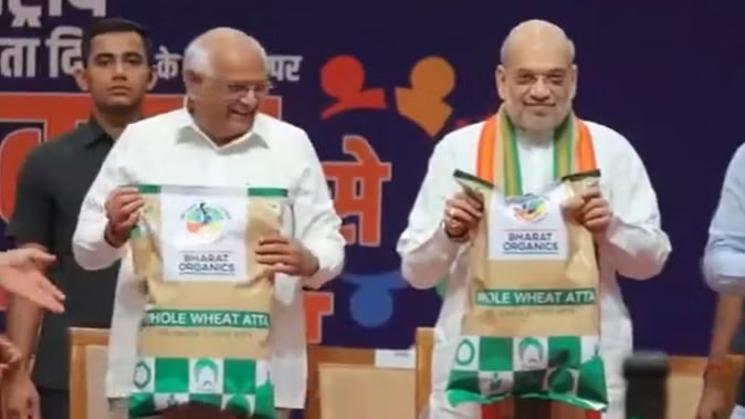 भारत ऑर्गेनिक्स के आटे की लॉन्चिंग