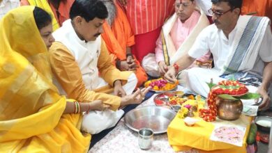 भगवान श्रीकृष्ण की मुख्यमंत्री यादव ने सांदीपनी आश्रम में की सपत्निक पूजा-अर्चना