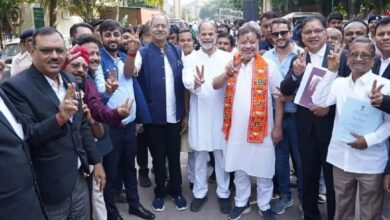 भाजपा का शक्ति प्रदर्शन के बाद बीजेपी प्रत्याशी सुनील सोनी ने दाखिल किया नामांकन