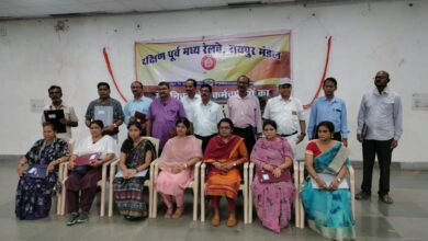 रेल परिवार से रायपुर मंडल के 18 सदस्य सेवानिवृत्त हुए