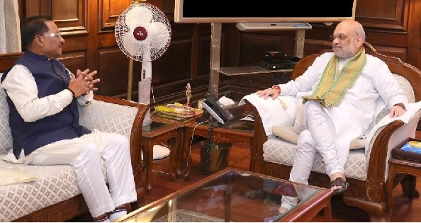 मुख्यमंत्री साय ने केंद्रीय गृहमंत्री अमित शाह से की मुलाकात