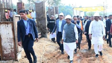 उप मुख्यमंत्री साव ने मिशन अमृत के तहत निर्माणाधीन जल प्रदाय योजना का किया निरीक्षण