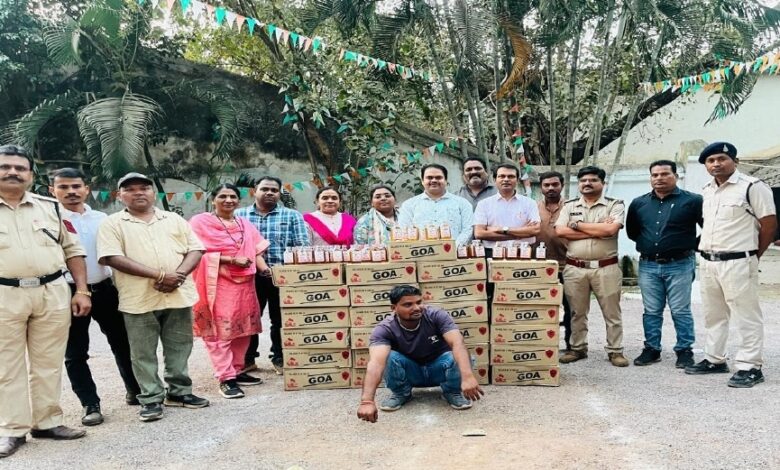 शराब पर बड़ी छापेमारी, 2.23 करोड़ रुपये की अवैध शराब बरामद शराब पर बड़ी छापेमारी, 2.23 करोड़ रुपये की अवैध शराब बरामद