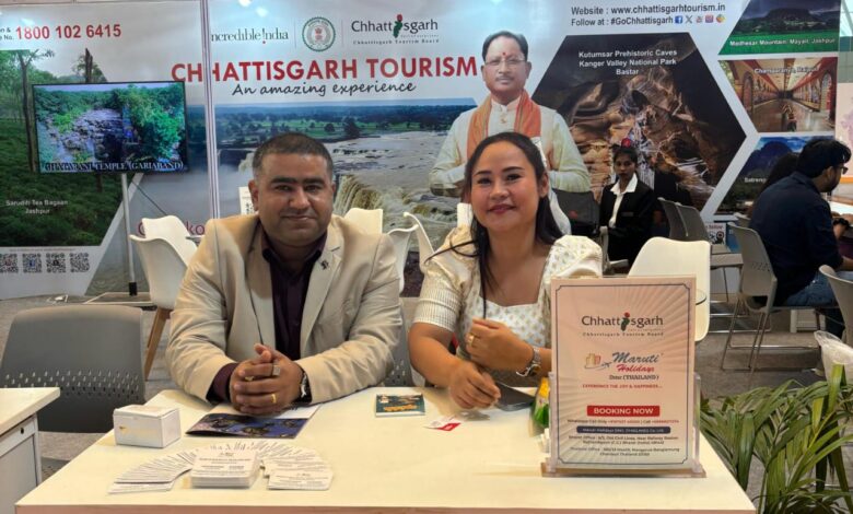 पर्यटन स्थलों को प्रमोट करने छत्तीसगढ़ टूरिज्म बोर्ड ने बनाया विशेष स्टॉल