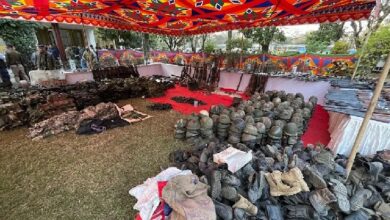 मणिपुर में लूटा हुआ सामान सरेंडर, 246 हथियार भी शामिल