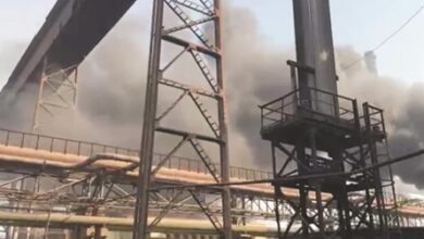 भिलाई स्टील प्लांट के कोक ओवन डंप यार्ड में लगी भीषण आग भिलाई स्टील प्लांट के कोक ओवन डंप यार्ड में लगी भीषण आग