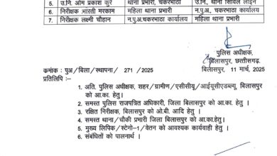 थानेदारों का तबादला, जानें किसे कहाँ मिली पोस्टिंग थानेदारों का तबादला, जानें किसे कहाँ मिली पोस्टिंग