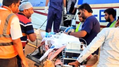 मुख्यमंत्री डॉ. यादव की पहल पर चिकित्सक डॉ. शर्मा को एयर एंबुलेंस से उपचार के लिए भेजा चेन्नई मुख्यमंत्री डॉ. यादव की पहल पर चिकित्सक डॉ. शर्मा को एयर एंबुलेंस से उपचार के लिए भेजा चेन्नई