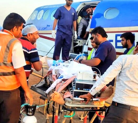 मुख्यमंत्री डॉ. यादव की पहल पर चिकित्सक डॉ. शर्मा को एयर एंबुलेंस से उपचार के लिए भेजा चेन्नई