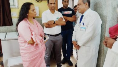 आयुक्त चिकित्सा शिक्षा शिखा राजपूत तिवारी ने अम्बेडकर अस्पताल का किया निरीक्षण
