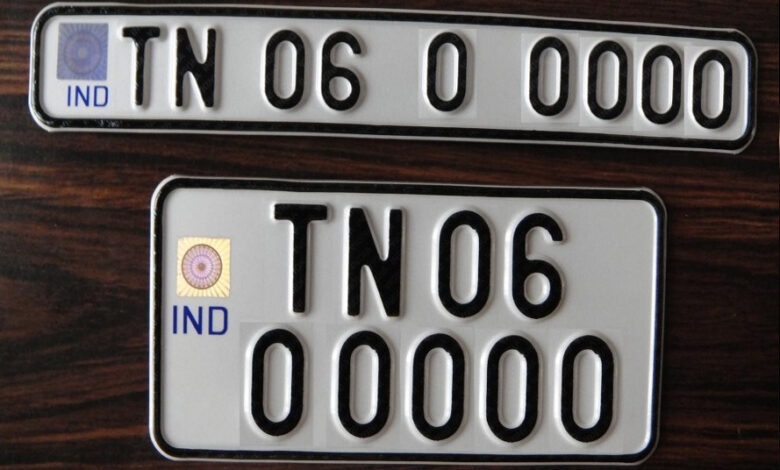 वाहनों में एचएसआरपी नंबर प्लेट हुआ अनिवार्य