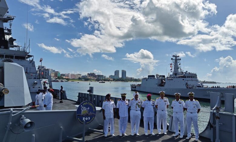 आईओएस सागर ने तंजानिया के दार-एस-सलाम में किया पहला बंदरगाह का दौरा