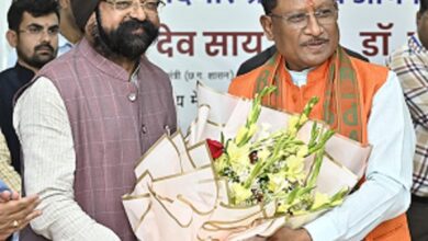 भूपेंद्र सवन्नी ने क्रेडा अध्यक्ष का किया पदभार ग्रहण, साय भी हुए शामिल