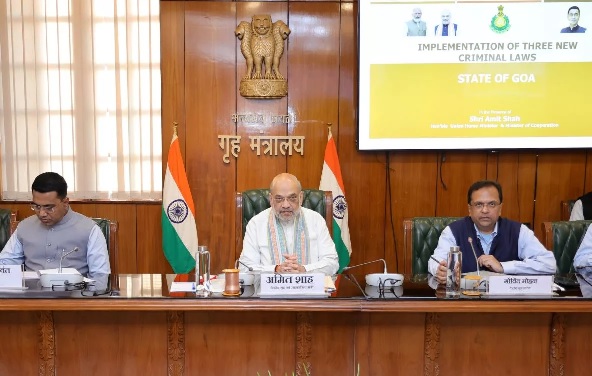 अमित शाह ने आपराधिक कानूनों पर ली समीक्षा बैठक : नए क़ानूनों को राज्य में शत प्रतिशत लागू करने पर दिया बल