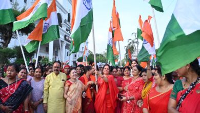 ऑपरेशन सिंदूर की सफलता पर रायपुर में महिलाओं ने उत्साह से निकाली तिरंगा यात्रा