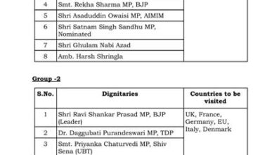 एक मिशन, एक संदेश, एक भारत: ऑपरेशन सिंदूर के तहत सात सर्वदलीय प्रतिनिधिमंडल प्रमुख देशों से करेंगे संपर्क