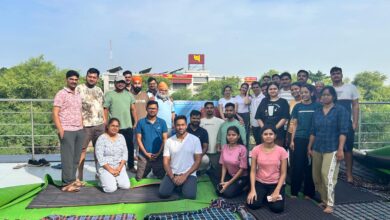 ग्रामीण बैंक के अधिकारी एवं कर्मचारियों ने किया योगाभ्यास