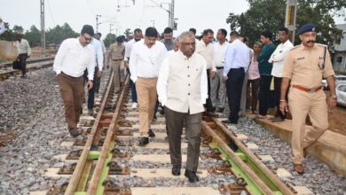 महाप्रबंधक तरुण प्रकाश द्वारा रायपुर–अभनपुर–राजिम रेल खंड का निरीक्षण